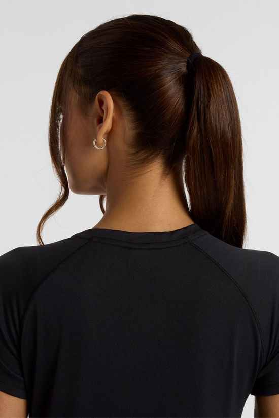 New Balance Womens Jaquard T-Shirt Black