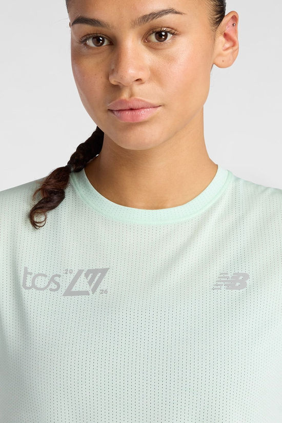 New Balance Womens London Edition Athletics T-Shirt Cosmic Jade