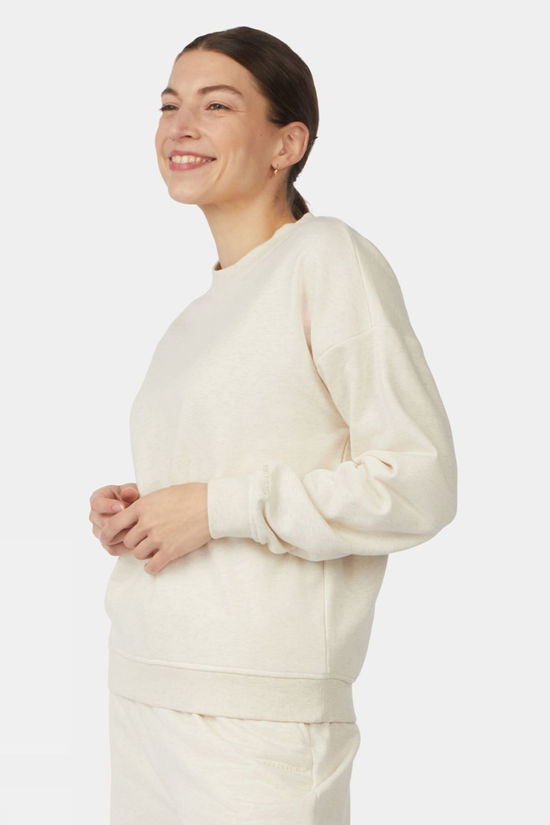 Ayacucho Womens Helsinki Crew Neck Jumper Beige Melange
