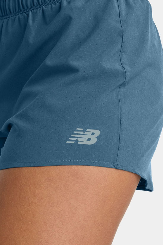 New Balance Womens RC 3" Shorts Sea Stone