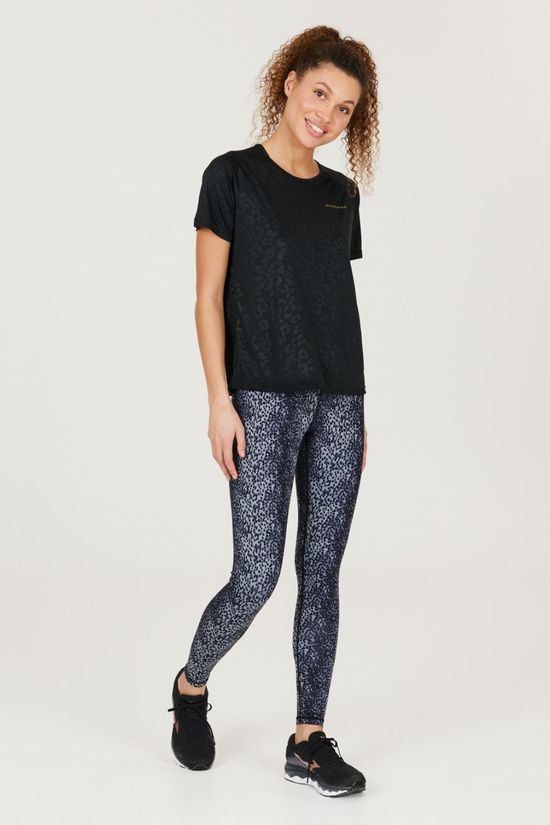 Endurance Womens Somna Print Waist Leggings Blue Print