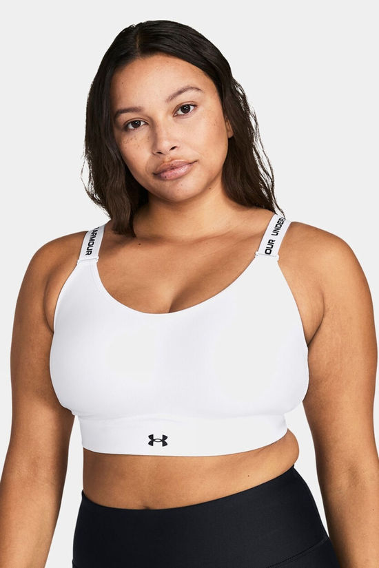 Under Armour Womens UA Infinity 2.0 Mid Sports Bra White/Black
