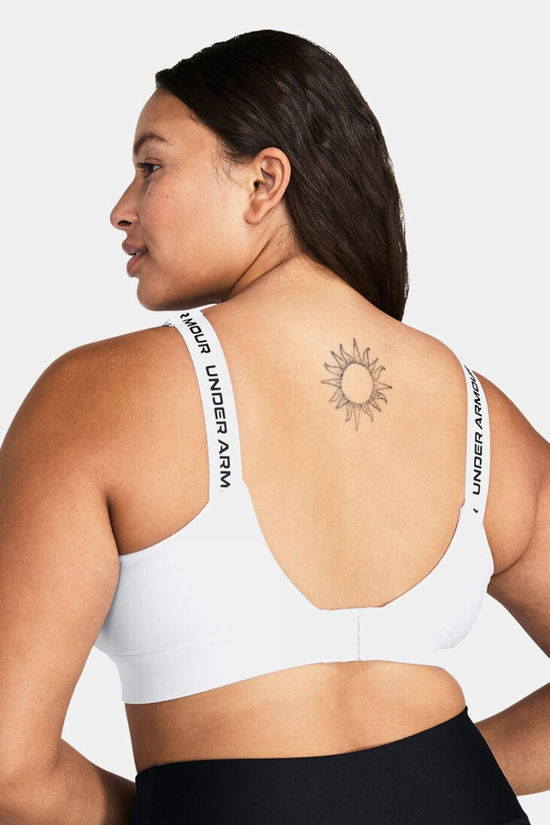 Under Armour Womens UA Infinity 2.0 Mid Sports Bra White/Black