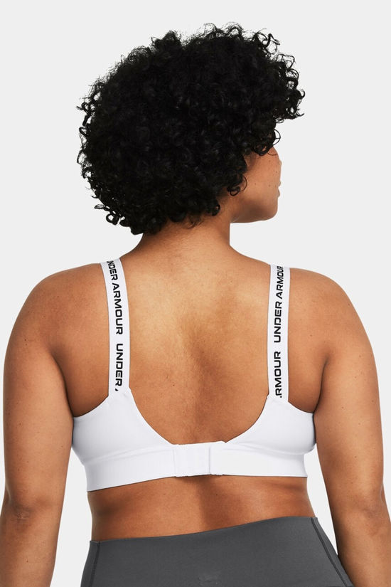 Under Armour Womens UA Infinity 2.0 Mid Sports Bra White/Black