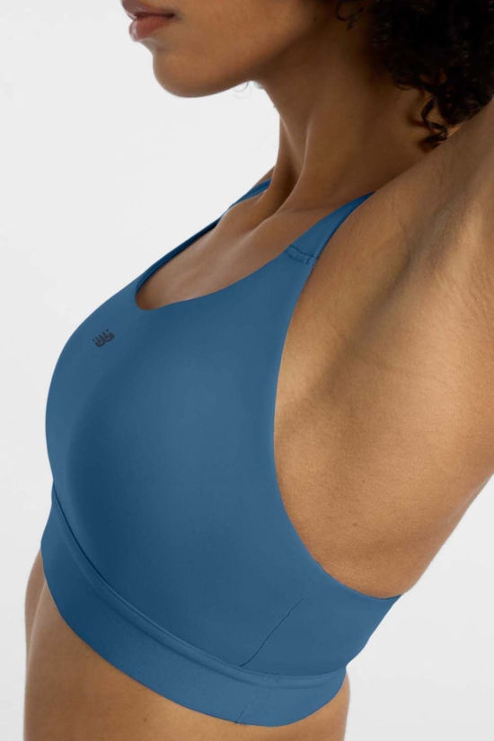 New Balance Womens Essential Train Sports Bra Sea Stone