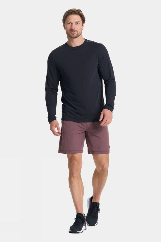 Vuori Mens Current Tech Long Sleeve T-Shirt Black