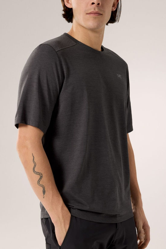 Arc'teryx Mens Cormac Crew T-Shirt Black Heather
