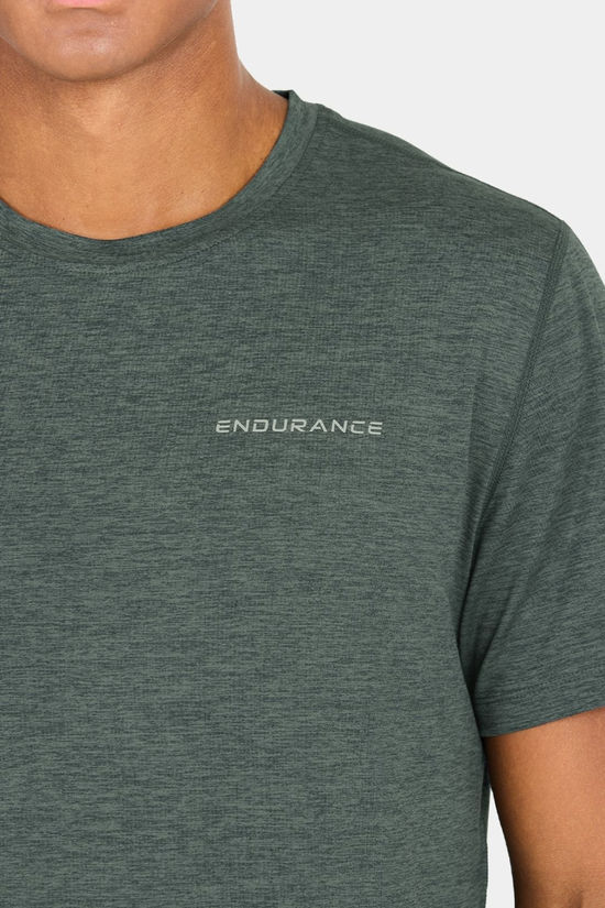 Endurance Mens Abdon Melange T-Shirt Dusty Forest