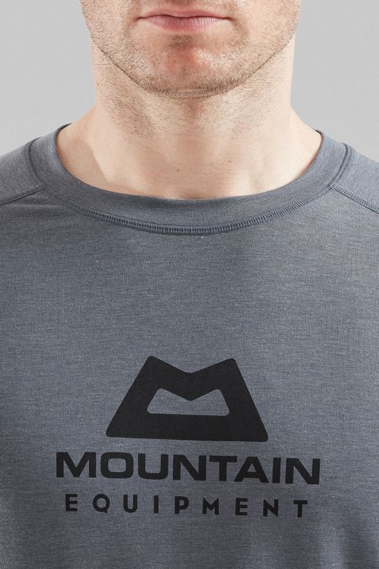Mountain Equipment Mens Headpoint Emblem T-Shirt Flint Grey/Black