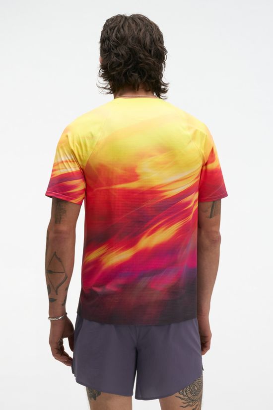 Hoka Mens Race Day T-Shirt Hoka Citrus Print
