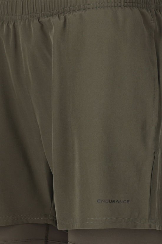 Endurance Mens Kros 2-In-1 Running Shorts Chimera