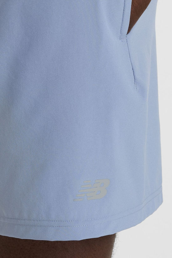 New Balance Mens Sport Essential 5" Shorts Dusk Shower