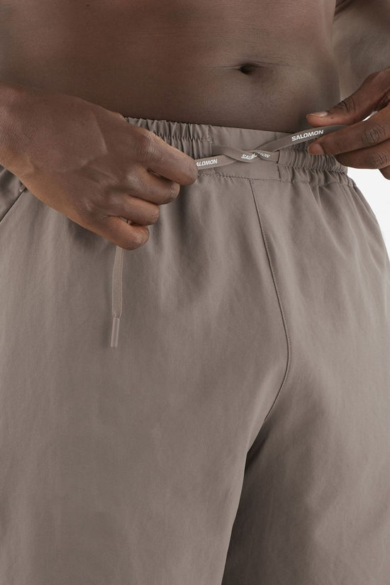 Salomon Mens Shakeout Core 7'' Running Shorts  Iron