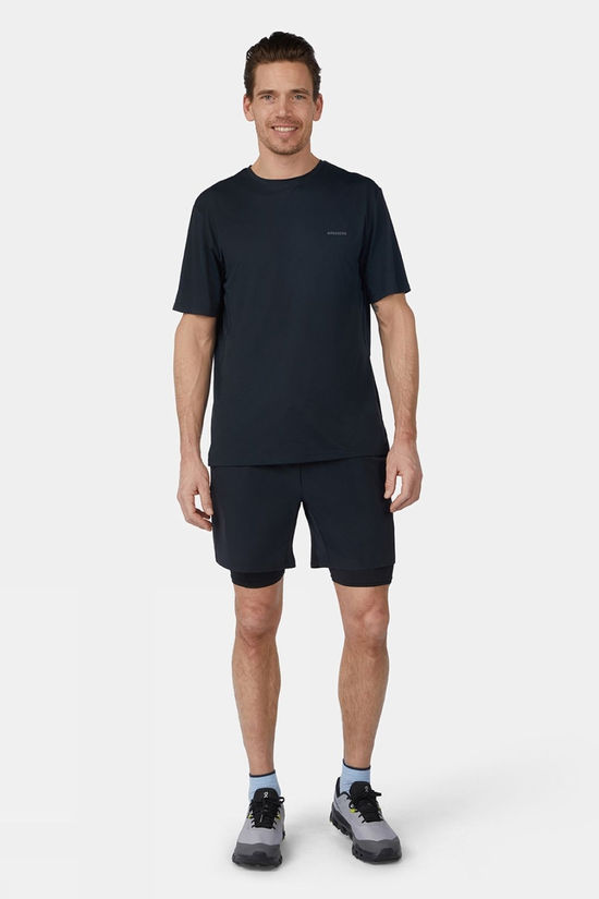 Ayacucho Mens Rio 2-In-1 Running Shorts Black