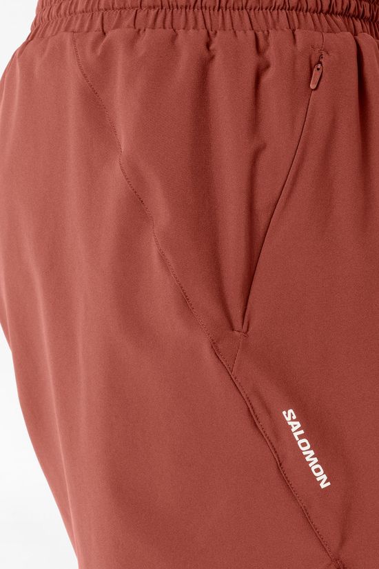 Salomon Mens Shakeout Core 5" Running Shorts Burnt Umber