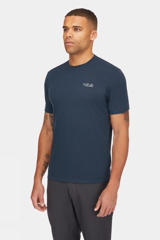 Rab Mens Crimp Elevation T-Shirt  Tempest Blue