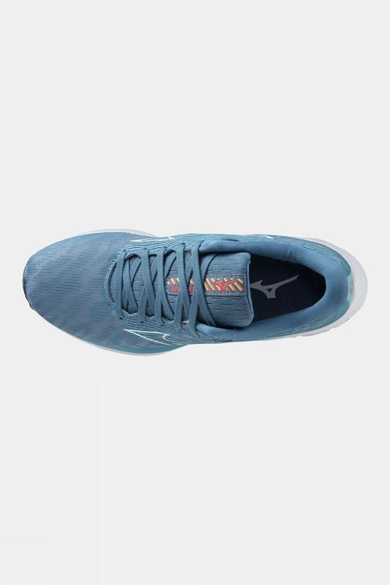 Mizuno Womens Wave Sky 6 Shoes Blue Shadow/White/Milky Blue