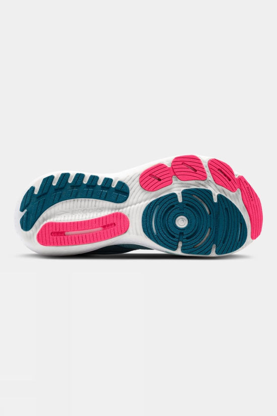 Brooks Womens Glycerin 21 Shoes Moroccan Blue/Aqua/Pink