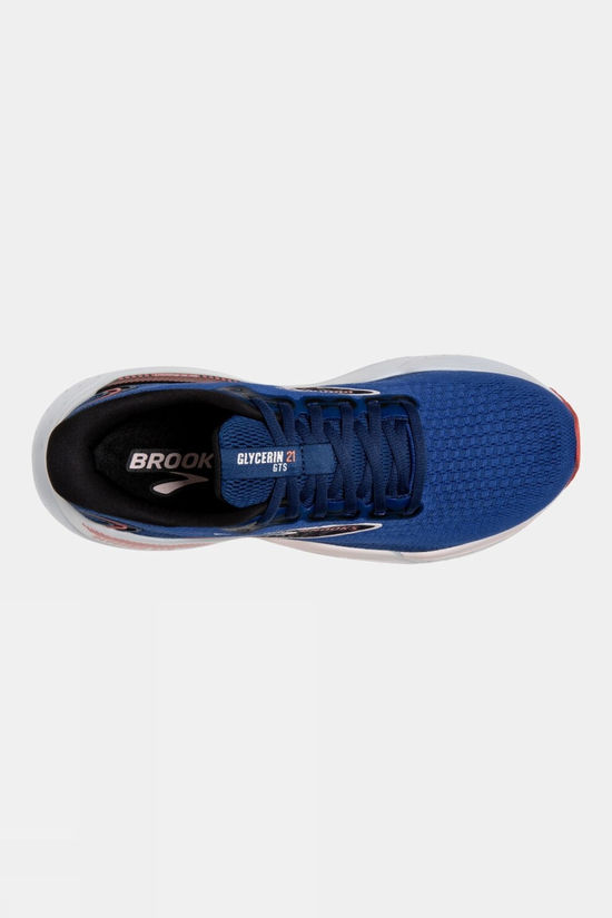 Brooks Womens Glycerin GTS 21 Shoes Blue/Icy Pink/Rose