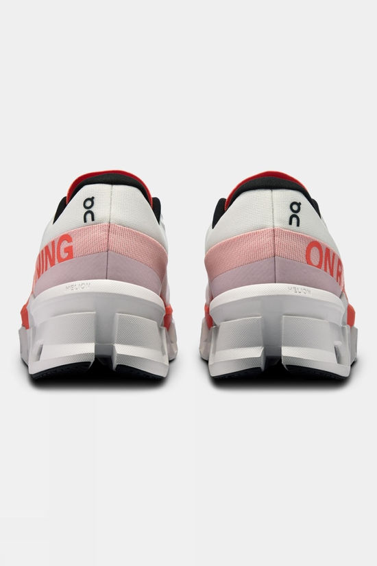 On Womens Cloudmonster 2 Shoes White/Flame