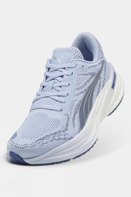 Puma Womens Magnify Nitro 2 Tech Shoes Cool Weather/Blue Crystal