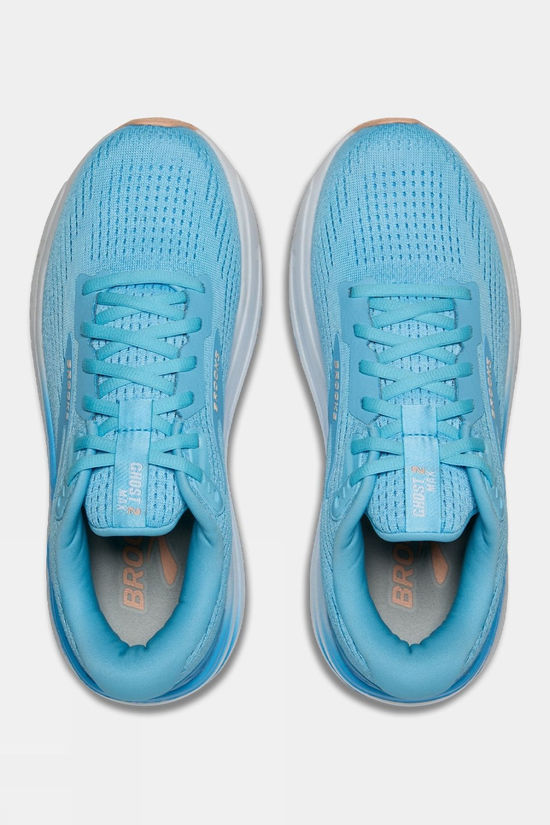 Brooks Womens Ghost Max 2 Shoes Baltic Sea/Bonnie Blue/Peach