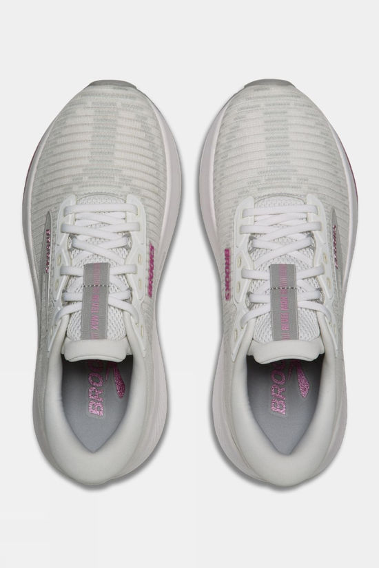 Brooks Womens Revel Max Shoes White/Harbor Mist/Metallic