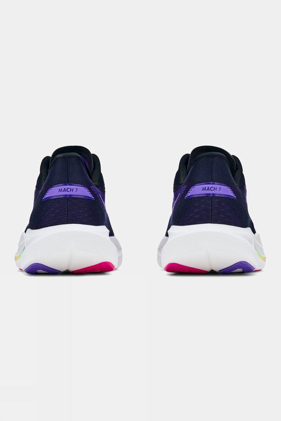 Hoka Womens Mach 7 Shoes Carbon Black / Cosmic Purple