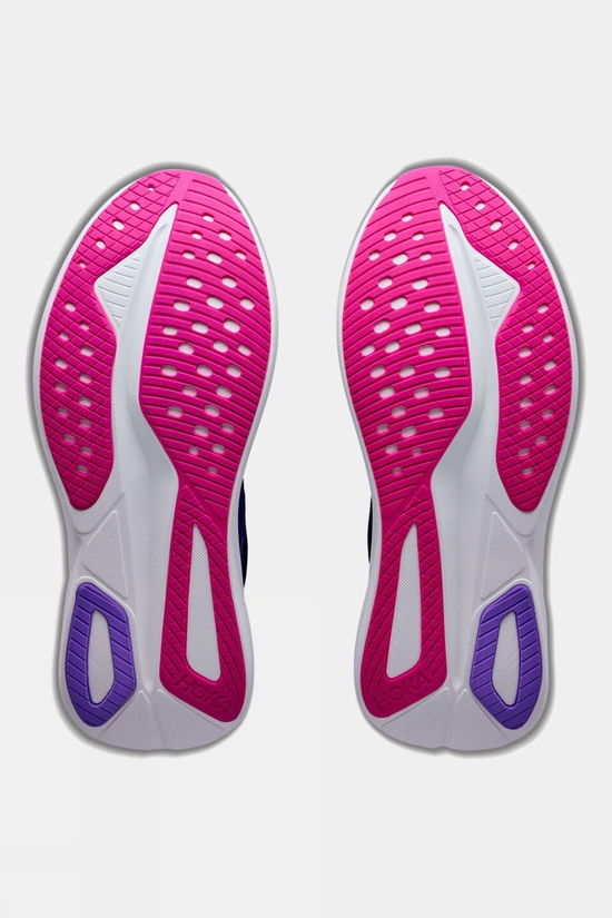 Hoka Womens Mach 7 Shoes Carbon Black / Cosmic Purple