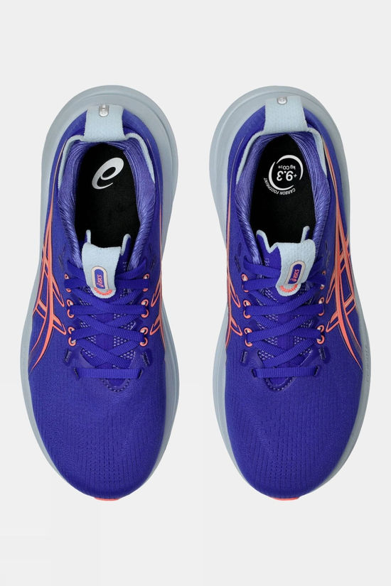 Asics Womens Nimbus 28 Shoes Cobalt Burst/Sun Coral