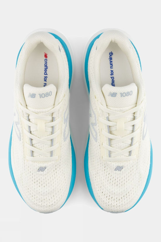 New Balance Womens 1080V15 Shoes Angora / Blue Glaze