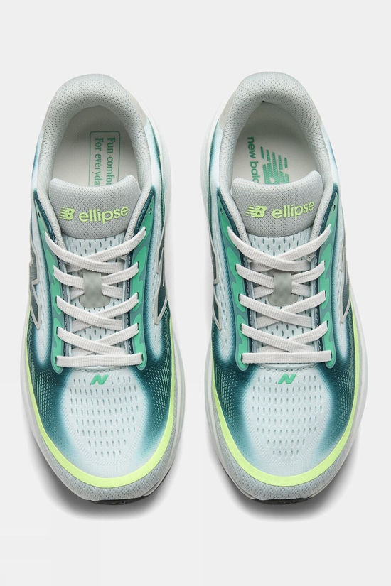 New Balance Womens Fresh Foam X Ellipse V1 Shoes Deep End / Medusa Green / Afterglow