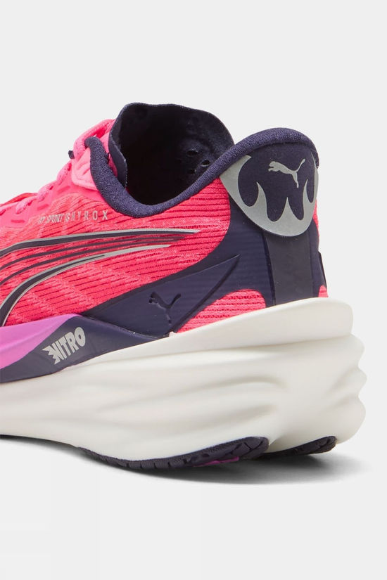 Puma Womens Hyrox Deviate Nitro 4 Shoes Pure Pink-Puma White