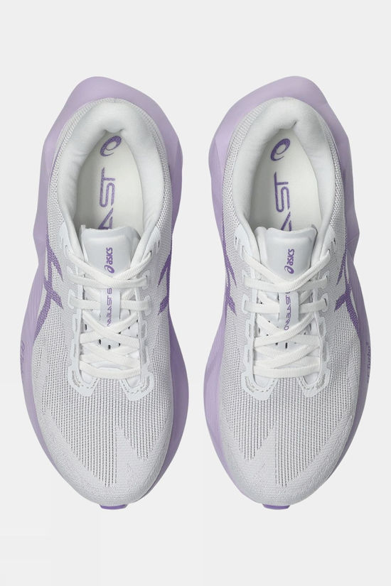 Asics Womens Novablast 6 Shoes White/Murasaki