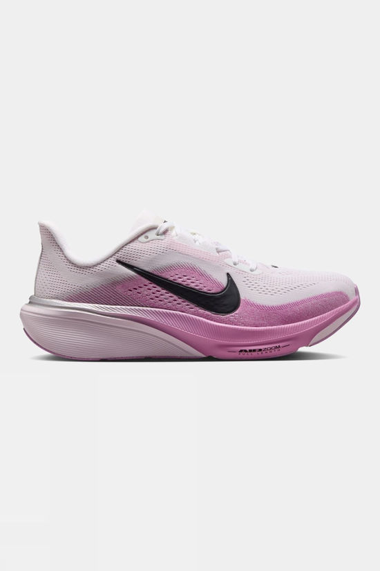 Nike Womens Pegasus 42 Shoes White/Black-Lt Magenta-Bleached Lilac