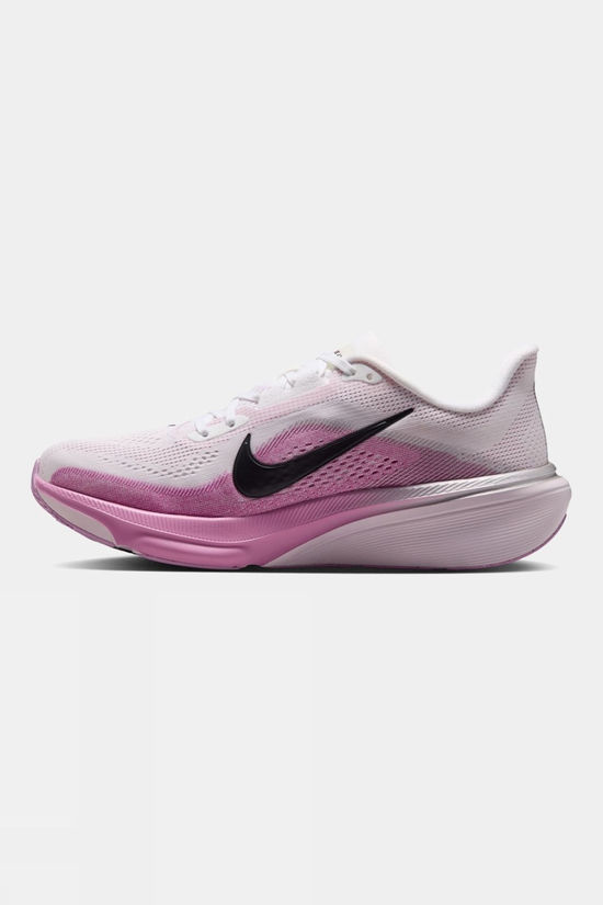 Nike Womens Pegasus 42 Shoes White/Black-Lt Magenta-Bleached Lilac