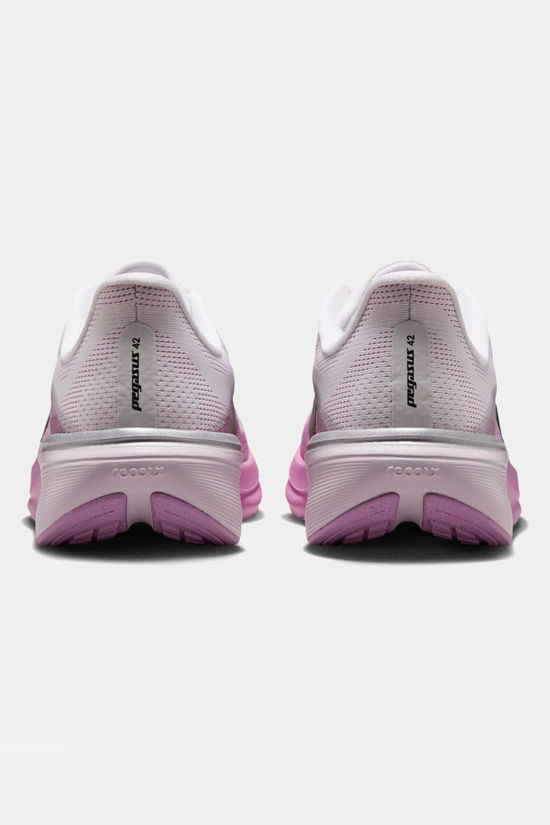 Nike Womens Pegasus 42 Shoes White/Black-Lt Magenta-Bleached Lilac