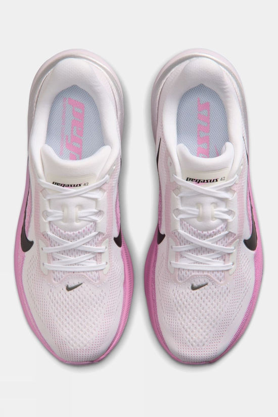 Nike Womens Pegasus 42 Shoes White/Black-Lt Magenta-Bleached Lilac