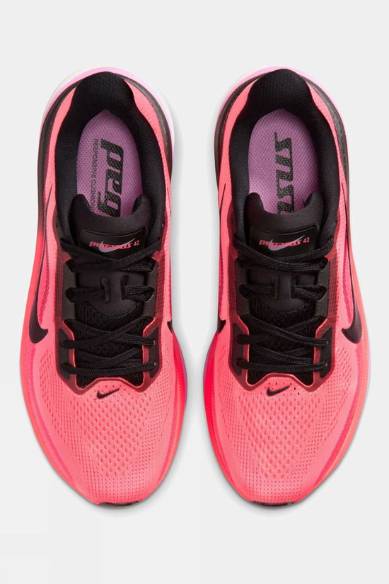 Nike Womens Pegasus 42 Shoes Lava Glow/Black-Flash Crimson/Lt Magenta