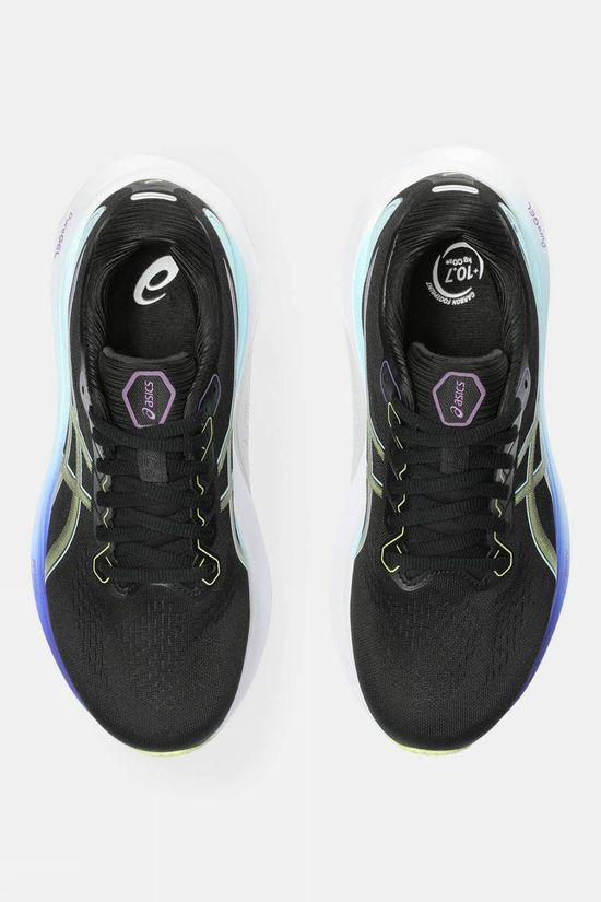 Asics Womens Gel-Kayano 30 Shoes Black/Glow Yellow