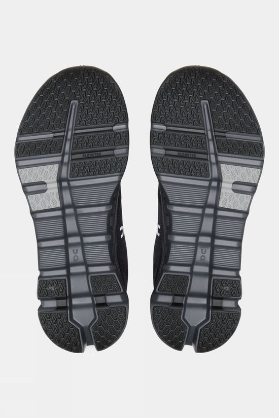 On Womens Cloudrunner 2 Waterproof Shoes Magnet/Black