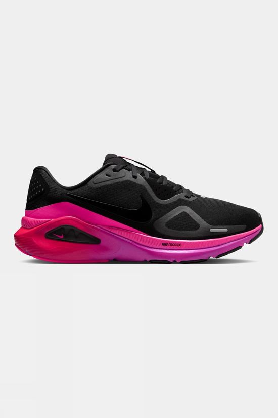 Nike Womens Structure 26 Shoes Black/Black-Hyper Pink-Laser Crimson