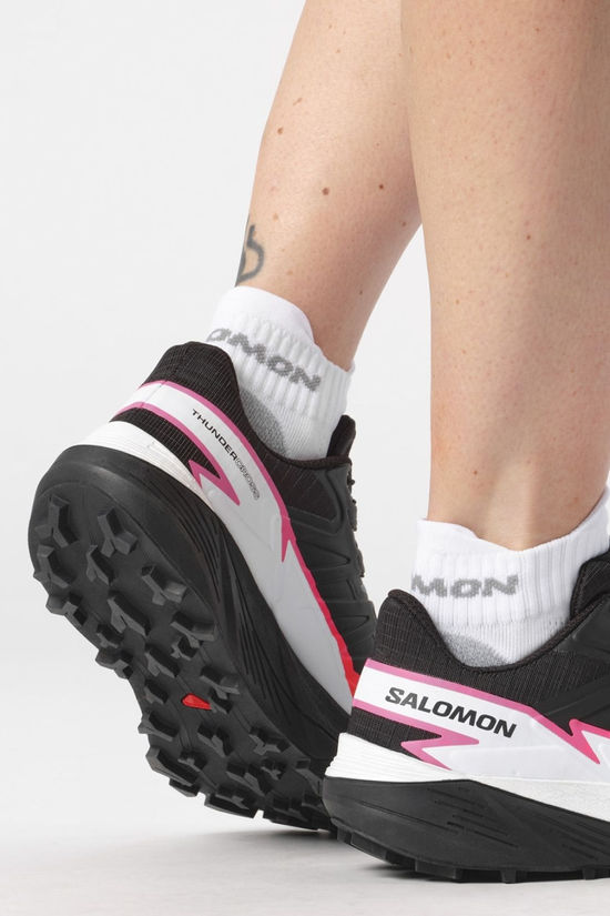 Salomon Womens Thundercross Shoes Black/Bering Sea/Pink Glo