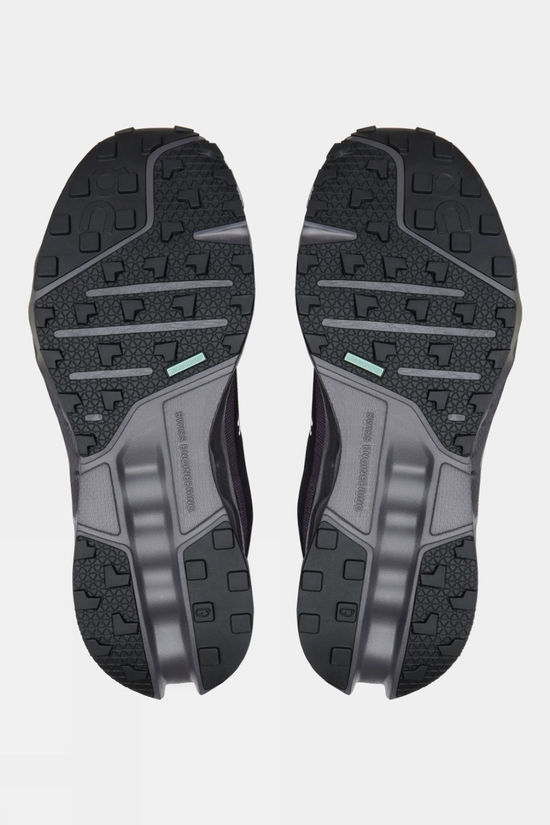 On Womens Cloudsurfer Trail Waterproof Shoes Black/Eclipse