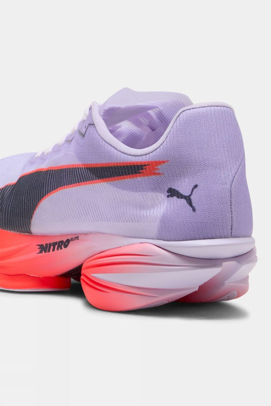 Puma Womens Fast-R Nitro Elite 3 Shoes Light Lavender-Inky Depths-Ultra Red