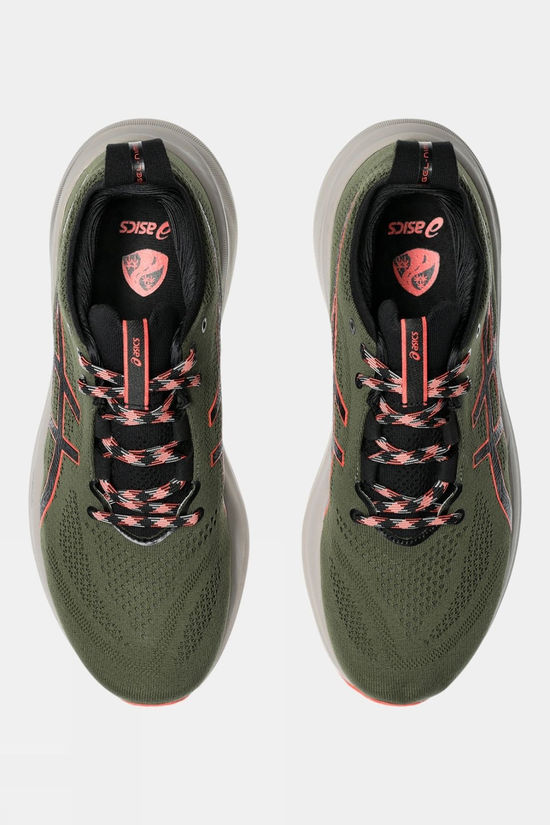 Asics Mens Gel-Nimbus 26 TR Shoes Nature Bathing/Red Snapper