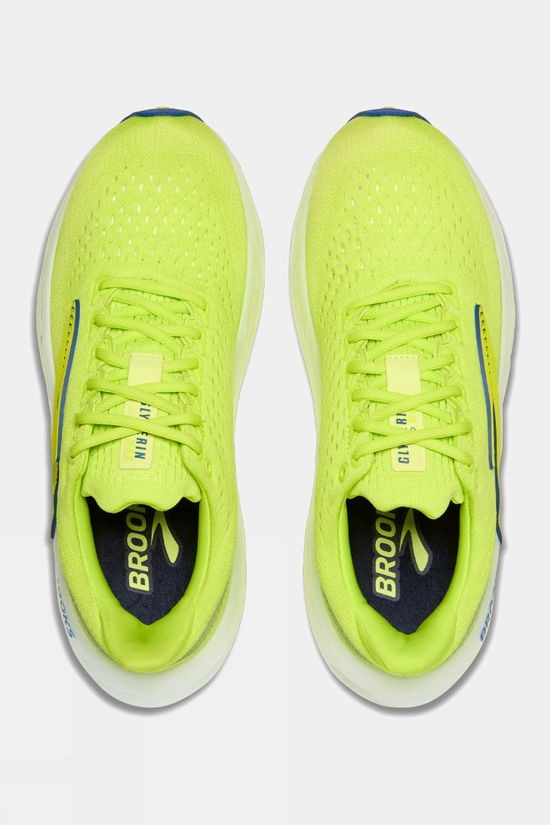 Brooks Mens Glycerin Max Shoes Lime/Navy Peony/White