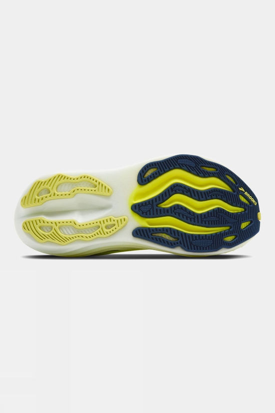 Brooks Mens Glycerin Max Shoes Lime/Navy Peony/White