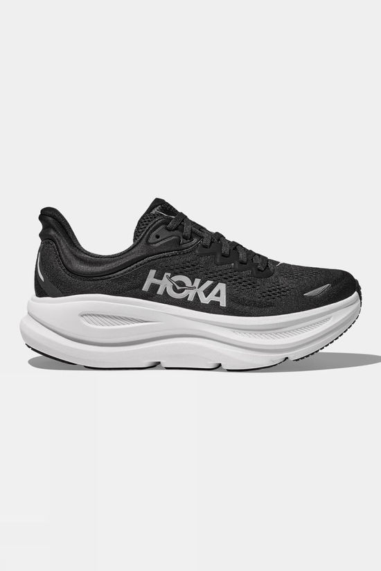 Hoka Mens Bondi 9 Shoes Black/White