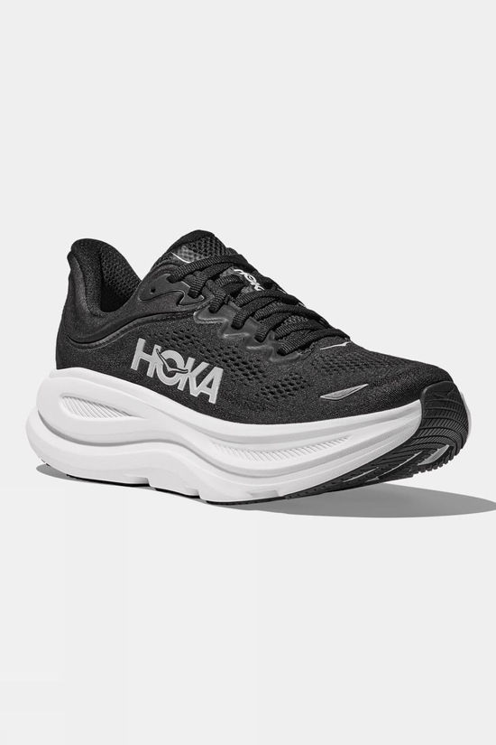 Hoka Mens Bondi 9 Shoes Black/White
